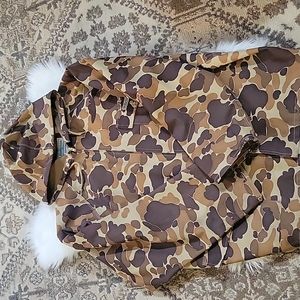 Hodgman Vintage Camo Print Waterproof Jacket sz XL